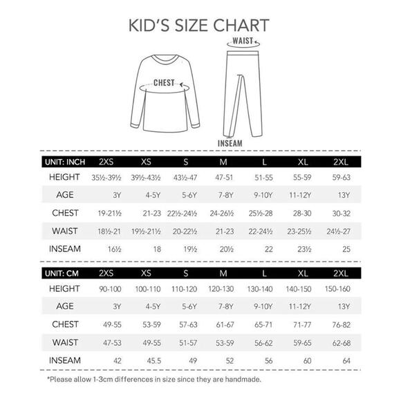 Girls 100% Cotton Thermal Underwear Long John Set Winter Base Layer Top Size Sm. - Picture 6 of 10